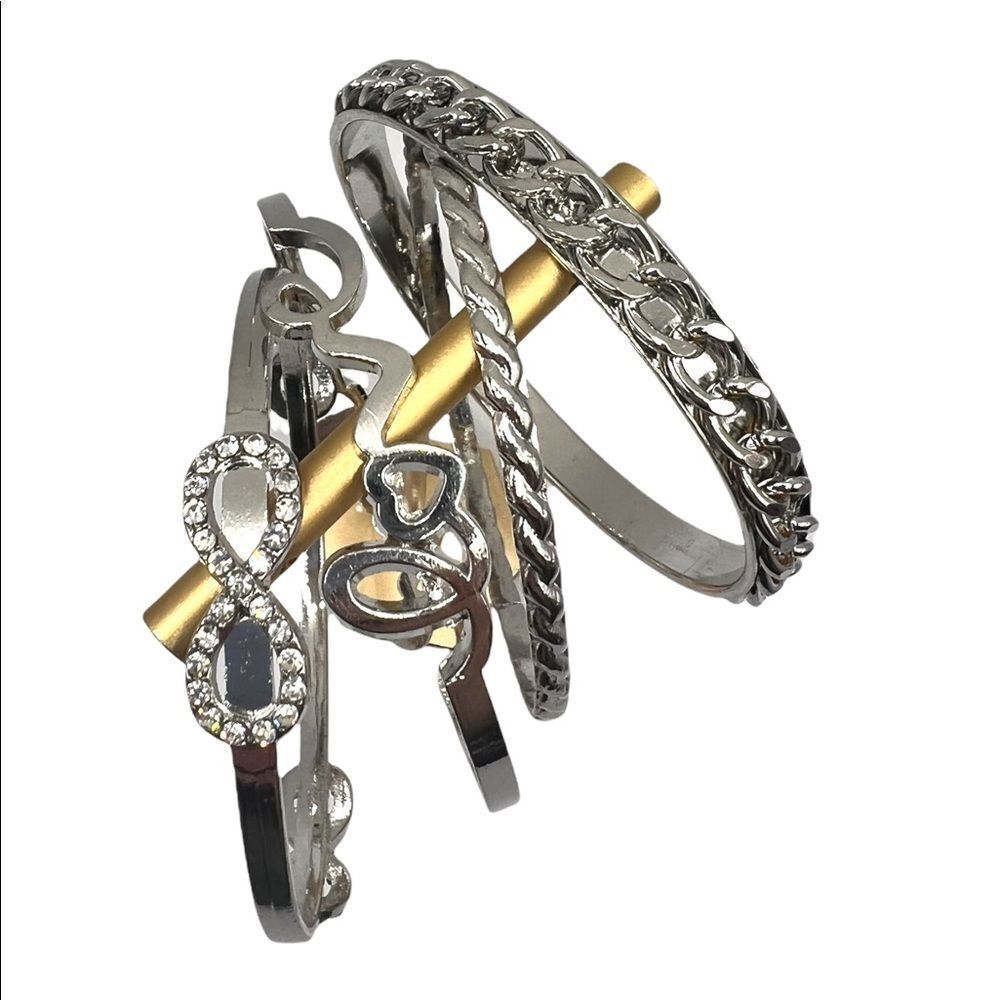💍 Silver Bracelet Set 4-Piece💍 - Picture 3 of 7